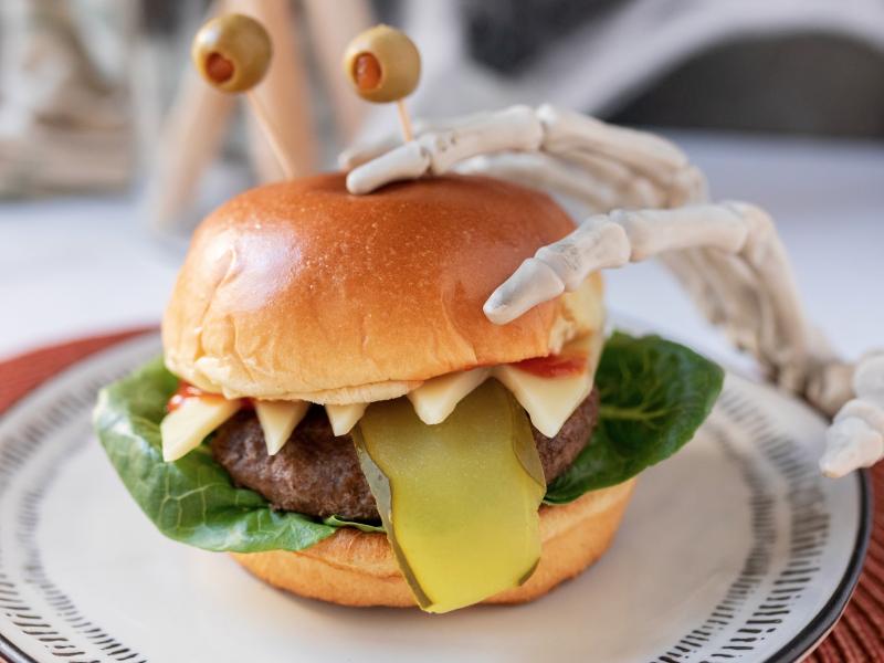 How to Make Halloween Monster Burger