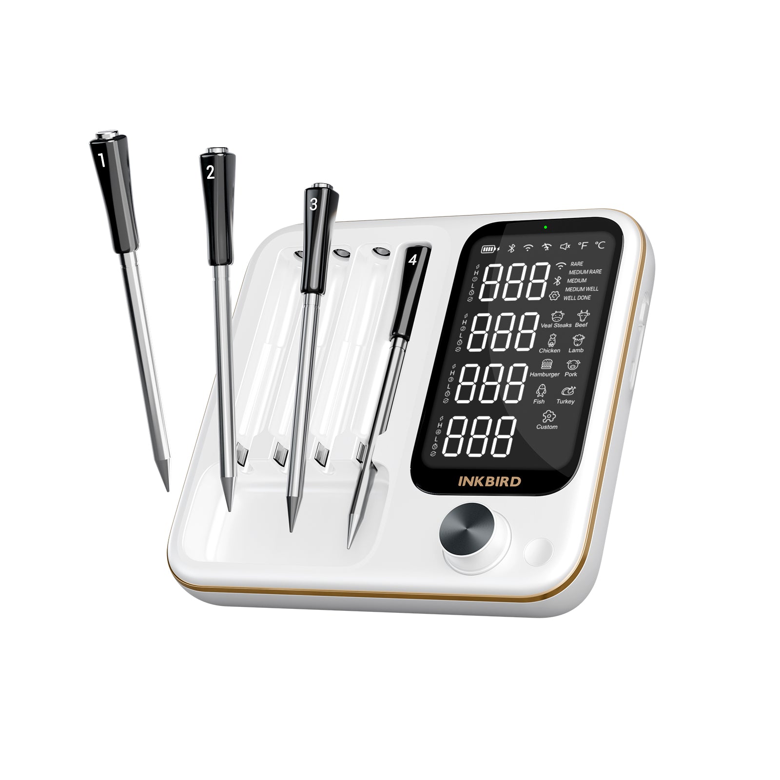 WiFi- und Bluetooth-Fleischthermometer INT-14-BW