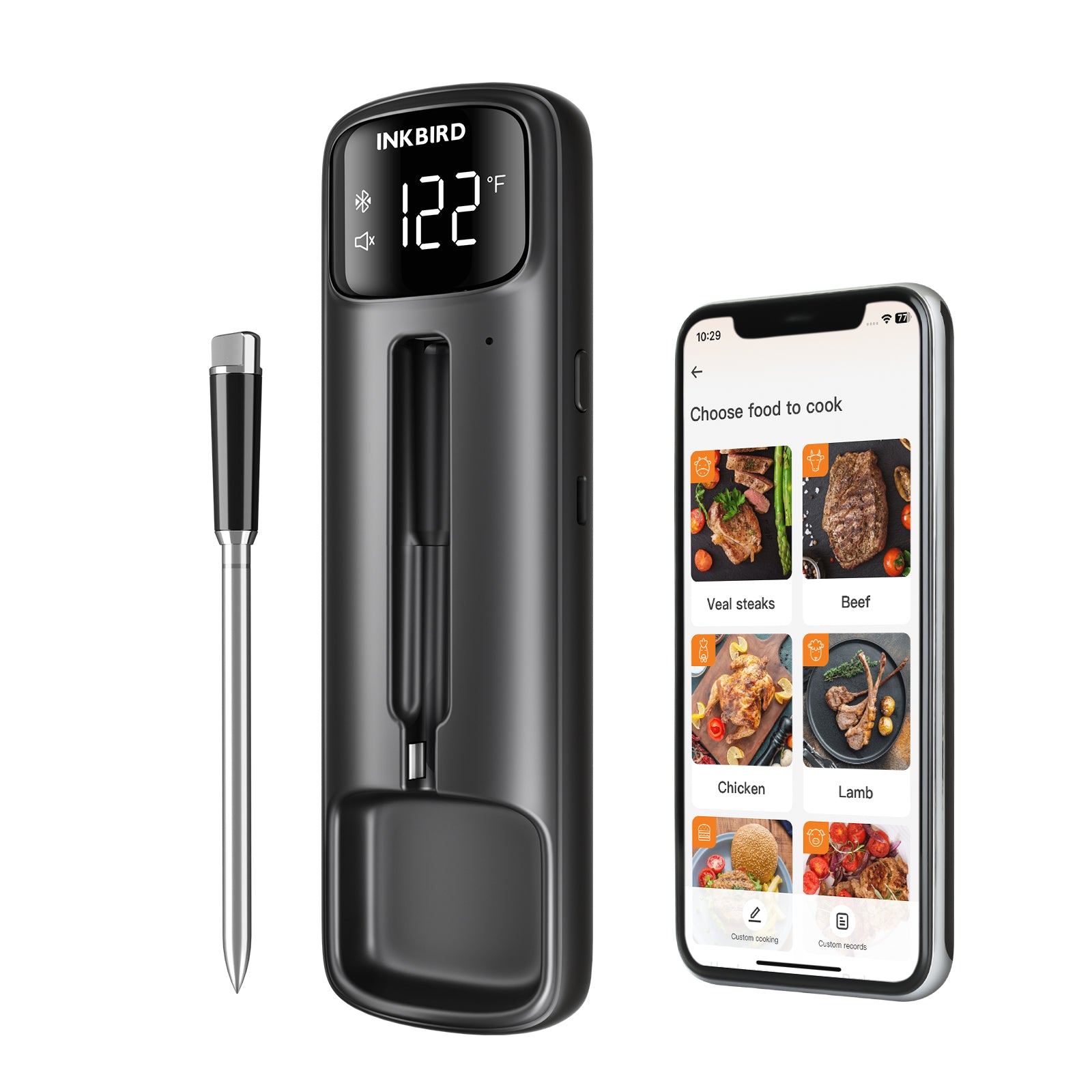 Bluetooth Meat Thermometer INT-11C-B
