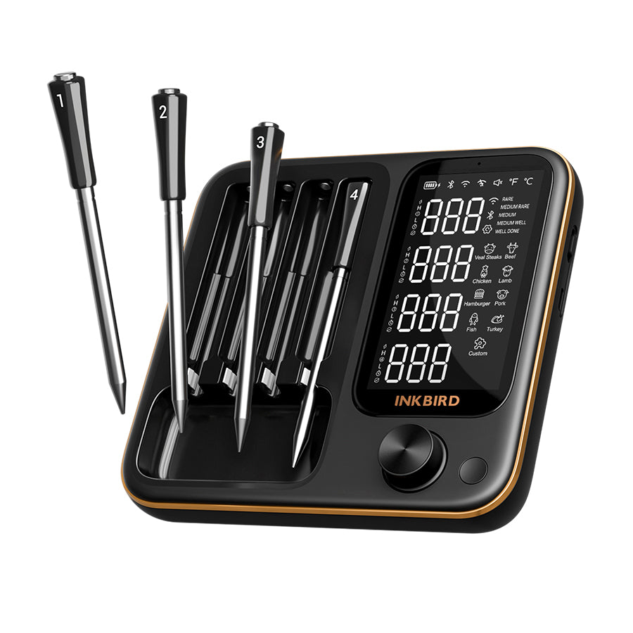 Termometr do mięsa WiFi i Bluetooth INT-14-BW