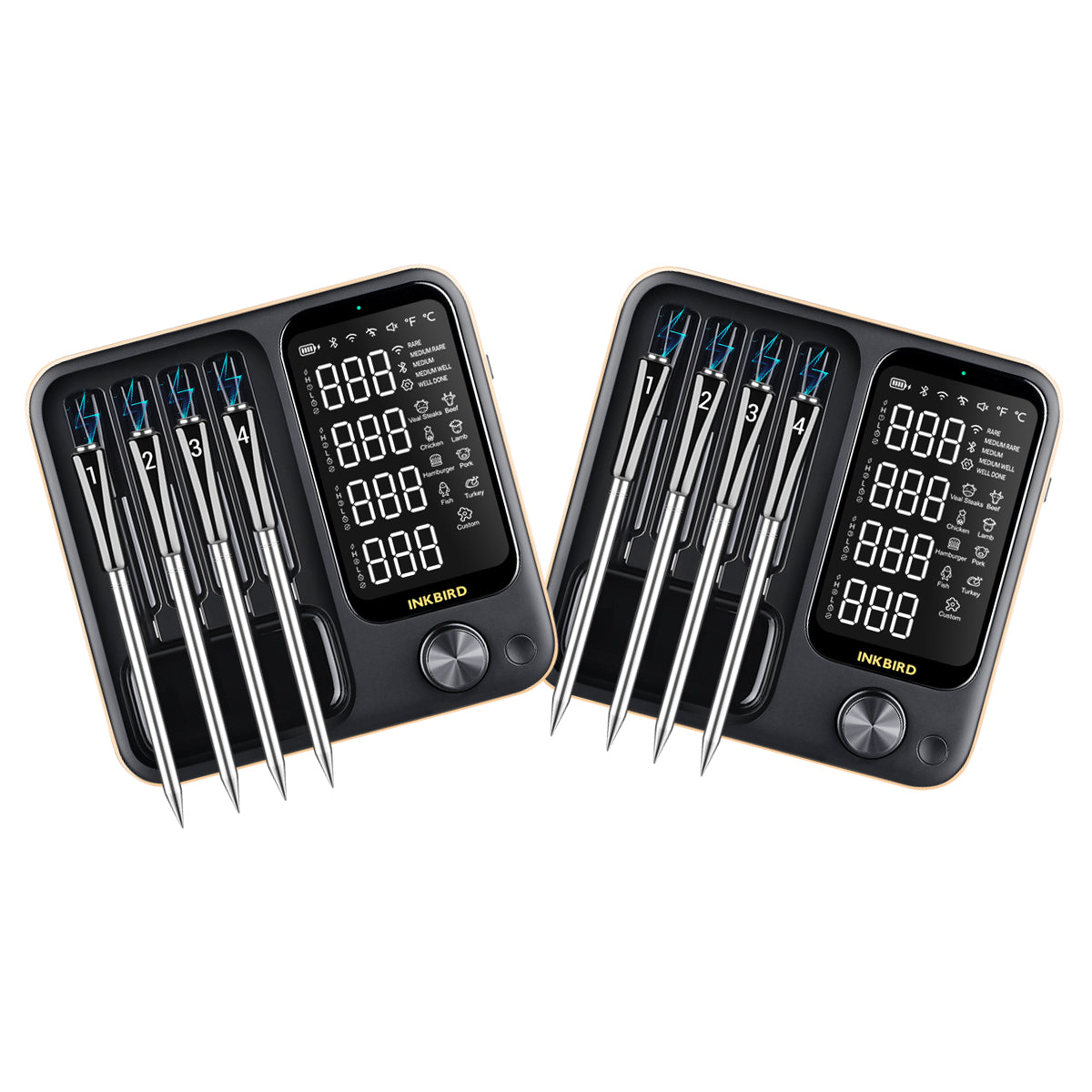 WiFi- og Bluetooth-kødtermometer INT-14-BW