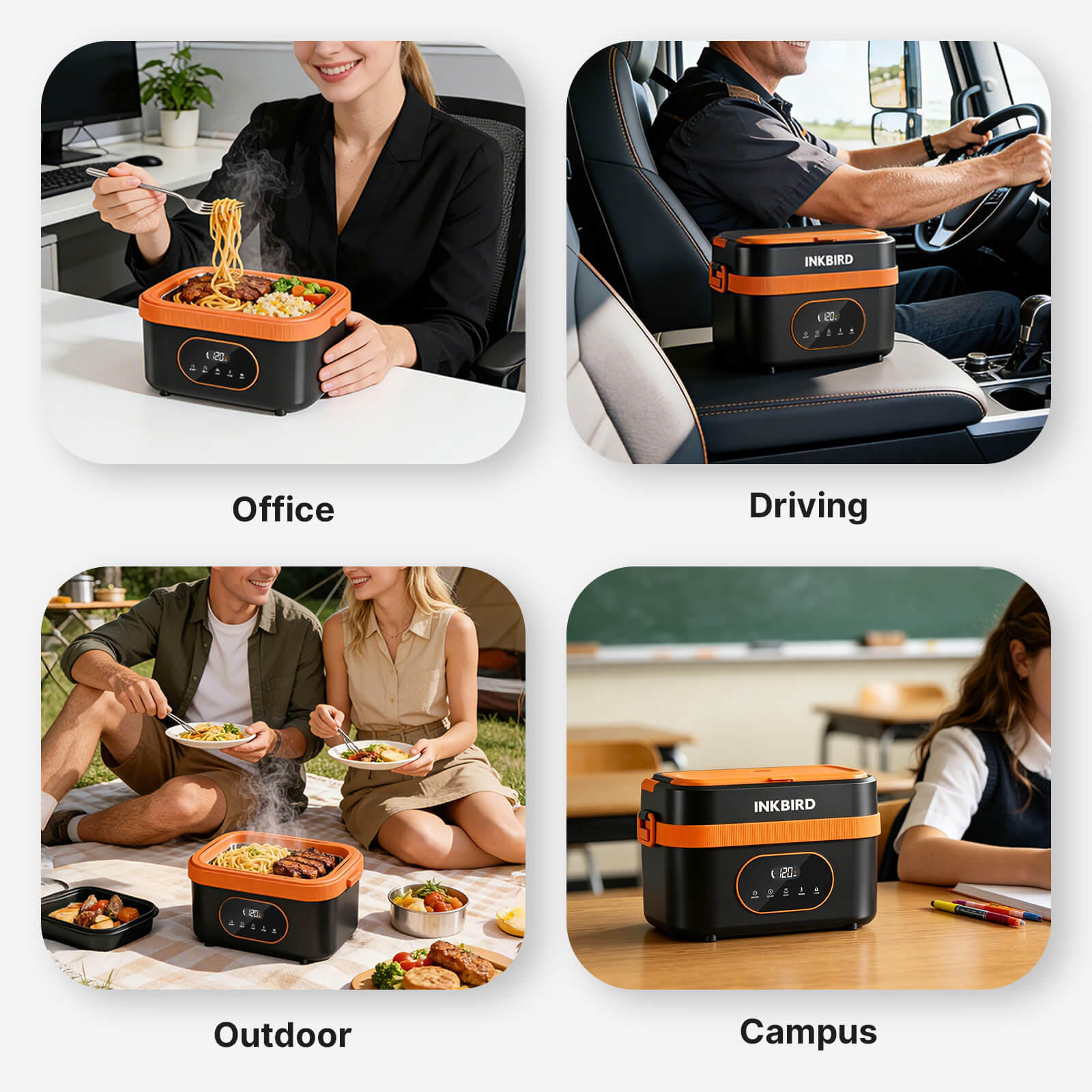 Cordless Rechargeable Electric Heated Lunch Box HC01