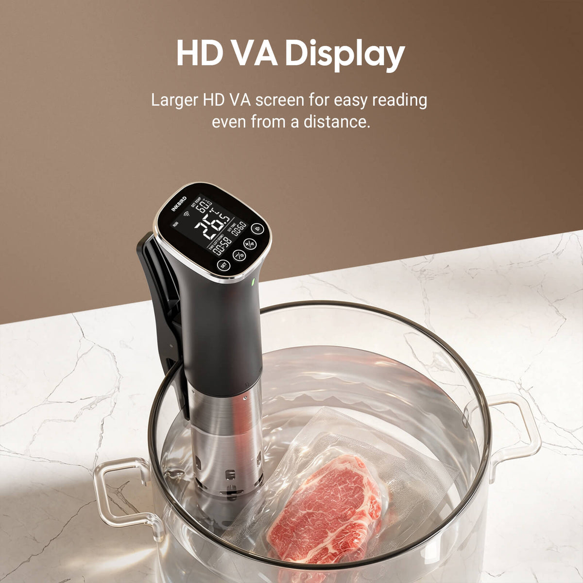 WiFi- og Bluetooth-sous vide-cirkulator ISV-301-BW
