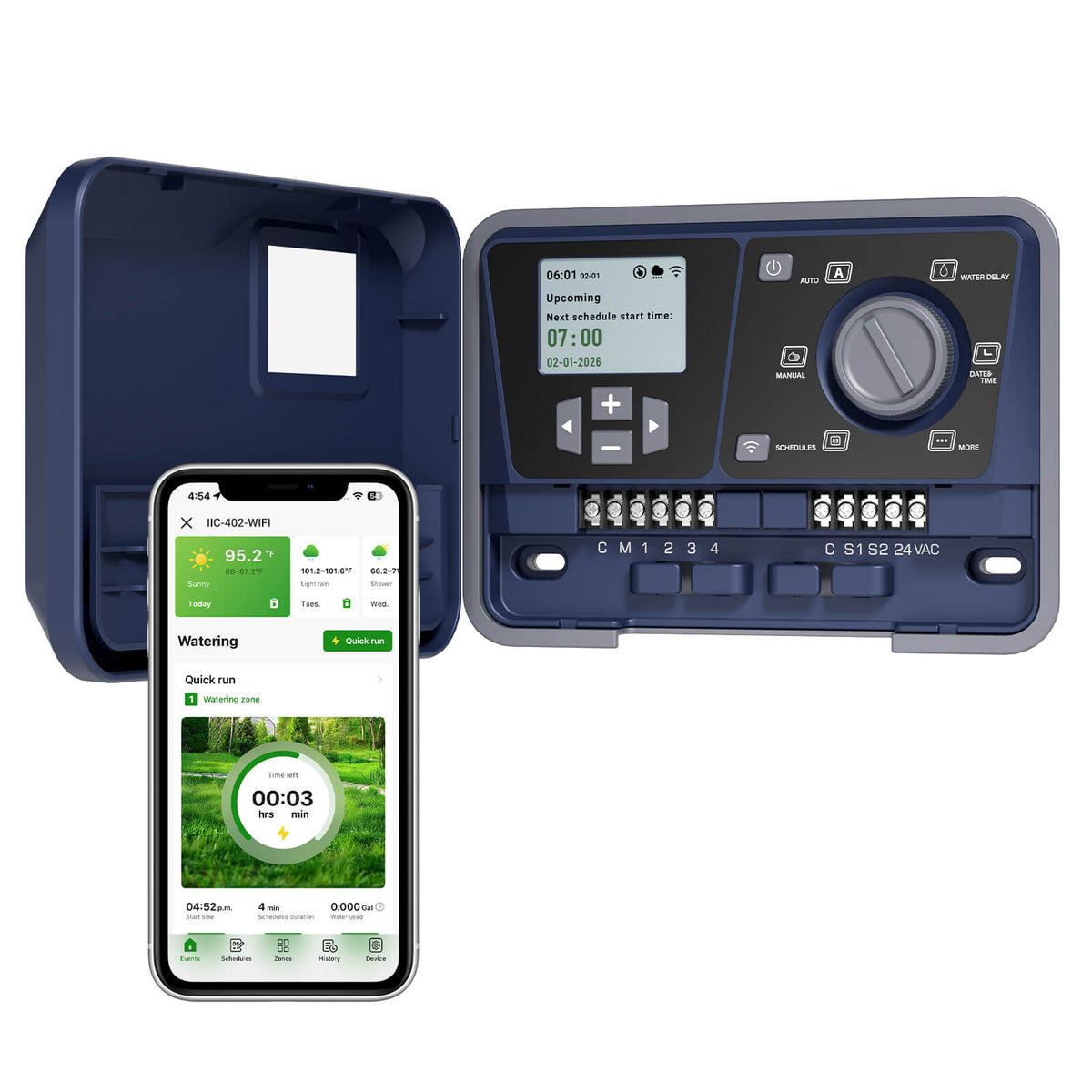 Indoor Sprinkler Controller IIC Series - 4 / 6 / 8 Zone
