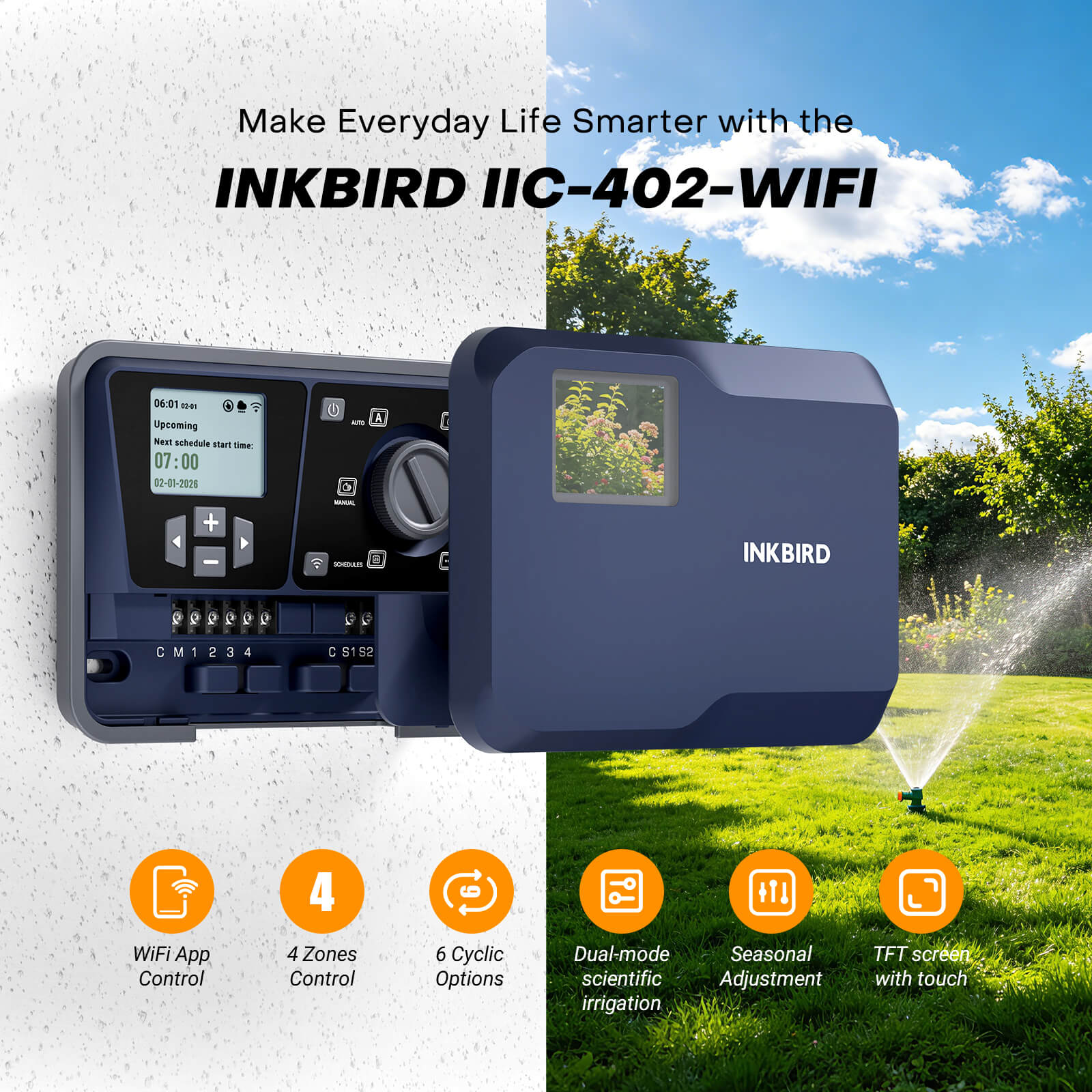 Indoor Sprinkler Controller IIC Series - 4 / 6 / 8 Zone