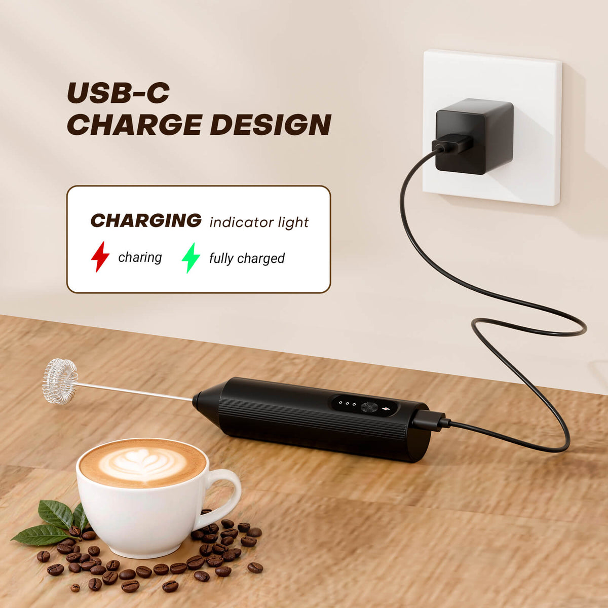 Handheld Electric Milk Frother