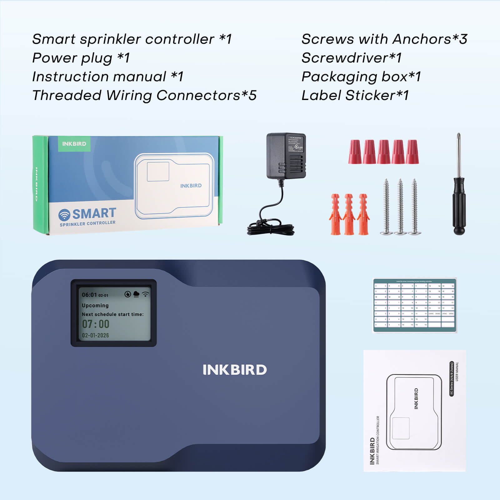Indoor Sprinkler Controller IIC Series - 4 / 6 / 8 Zone