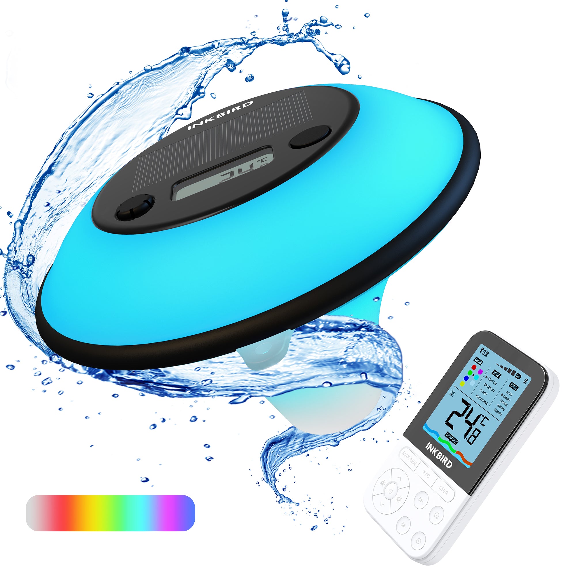 Ambient Light-On Pool Thermometer IBS-P05R