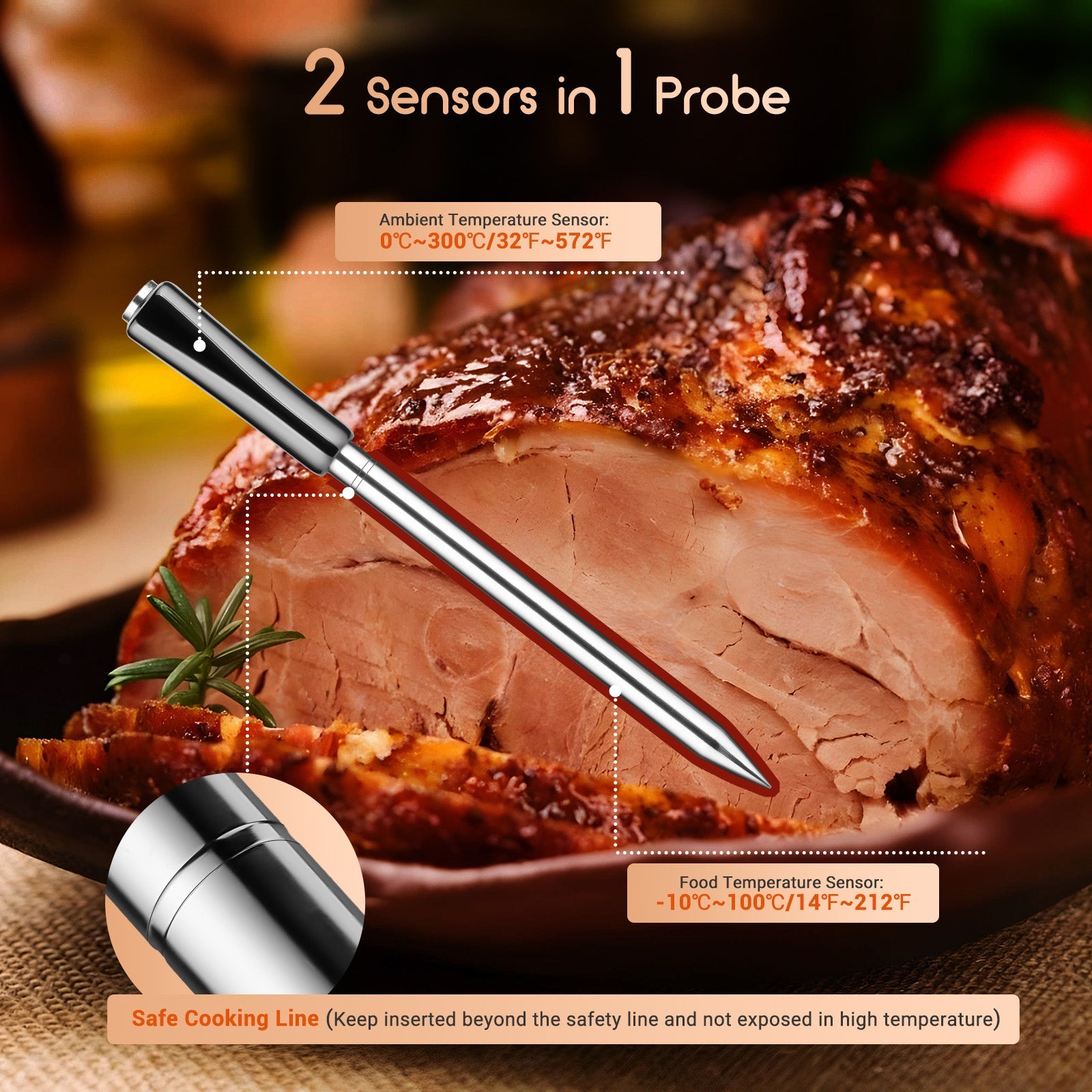 Bluetooth Meat Thermometer INT - 11X - B - INKBIRD