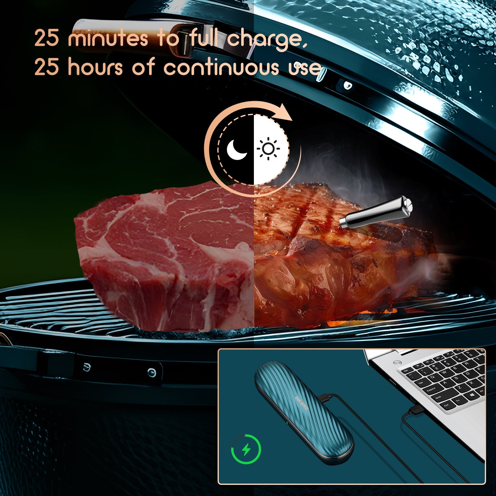 Bluetooth Meat Thermometer INT - 11X - B - INKBIRD