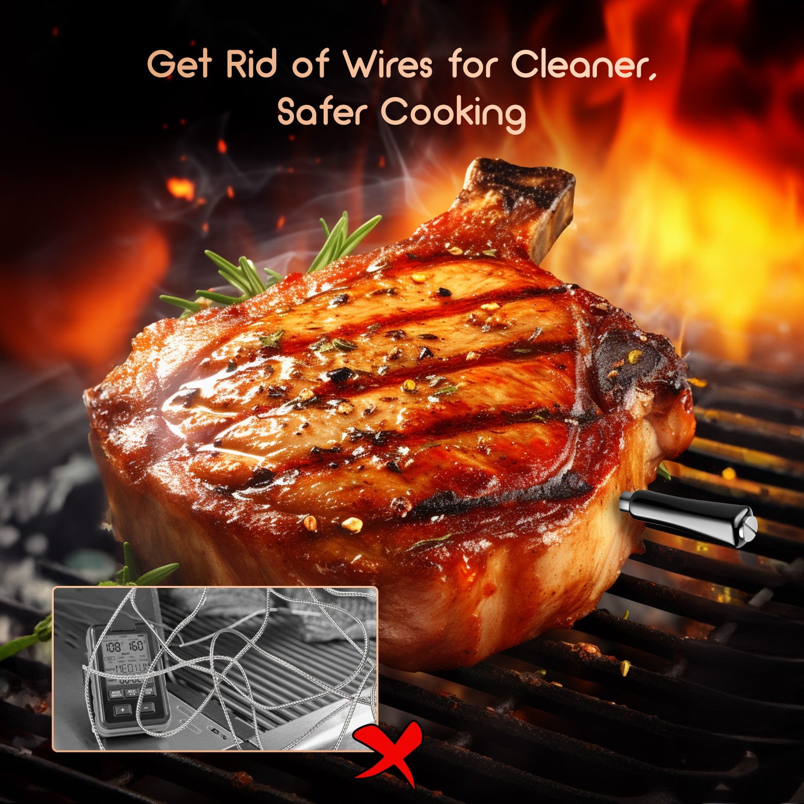 Bluetooth Meat Thermometer INT - 11X - B - INKBIRD