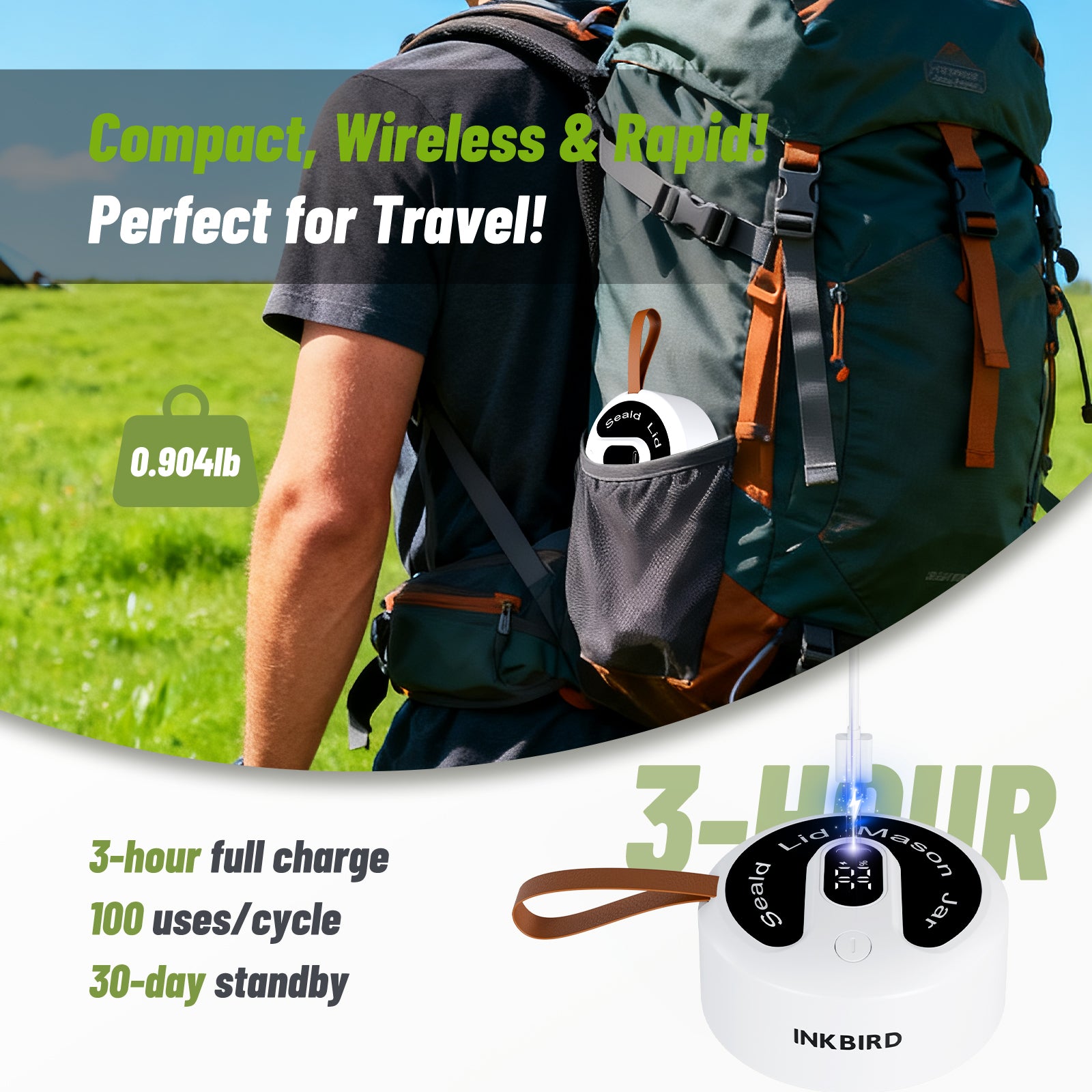 Compact and Wireless Vacuum Sealer KZ-91