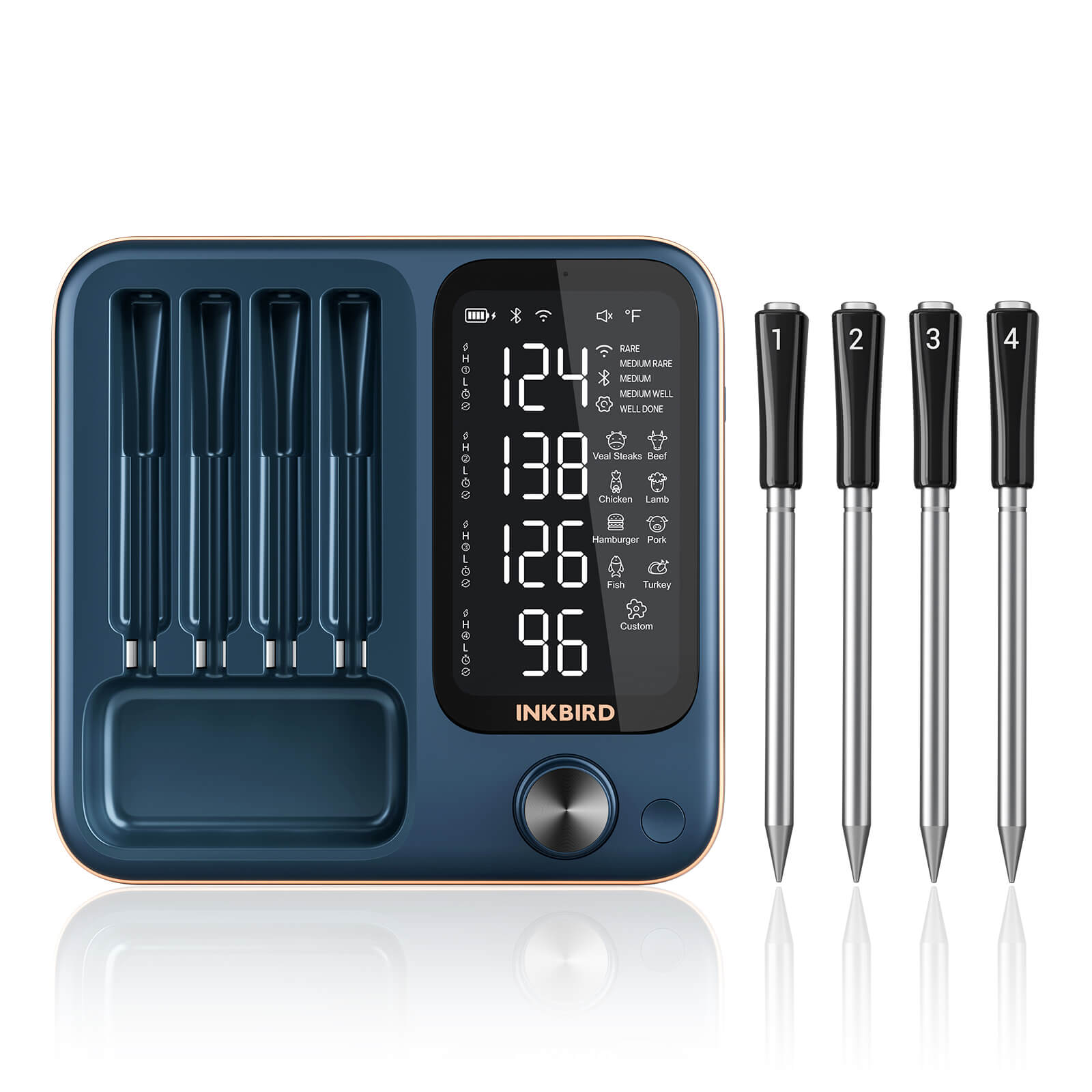 INKBIRD INT-14S-BW Multi-Sensor Wireless Meat Thermometer