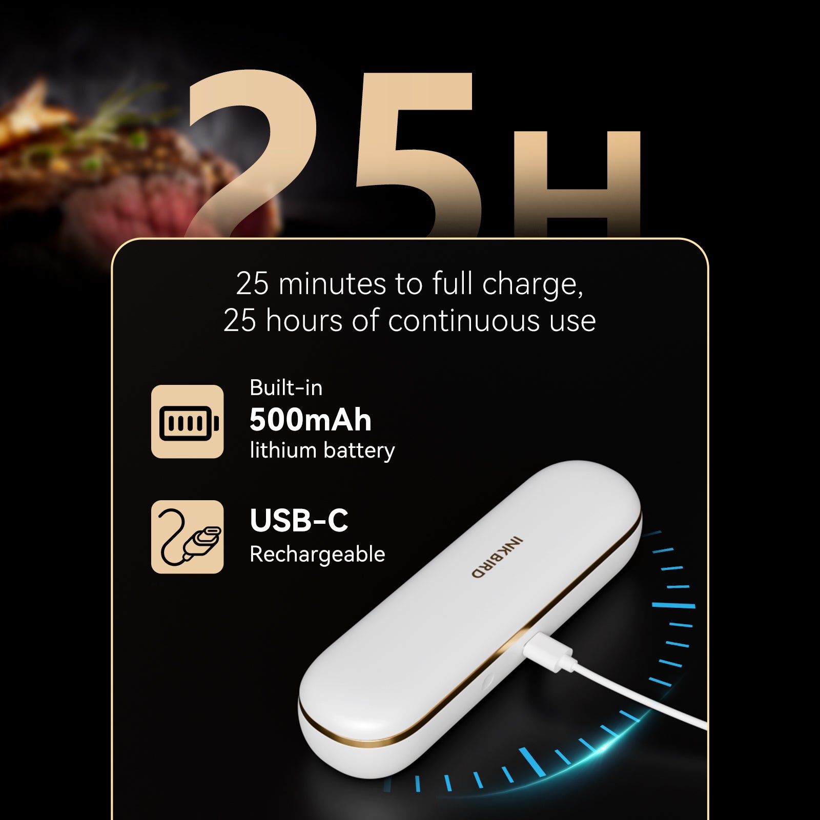 INT-11S-B Long Battery Life Fast Charging