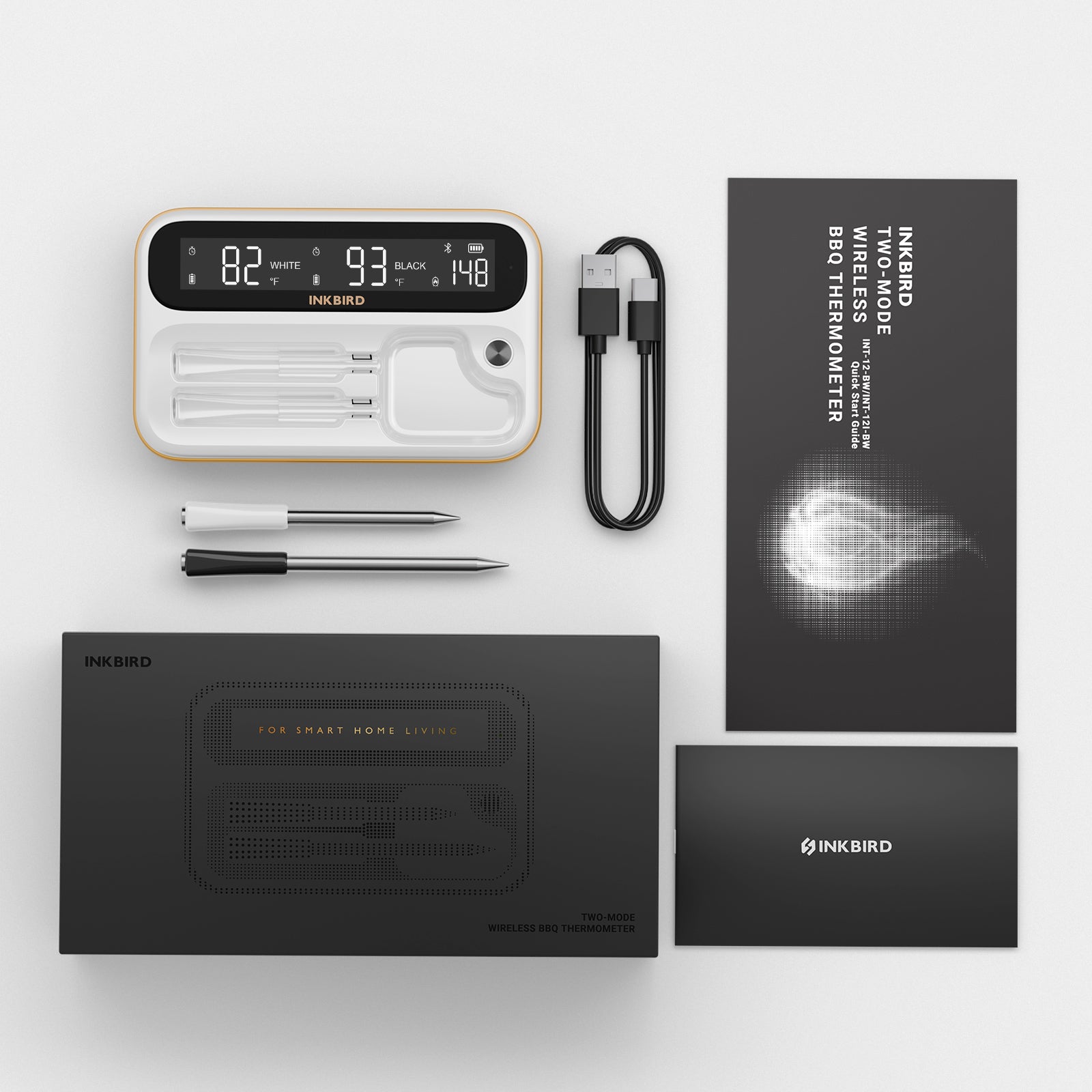 INT-12-BW White Package Content