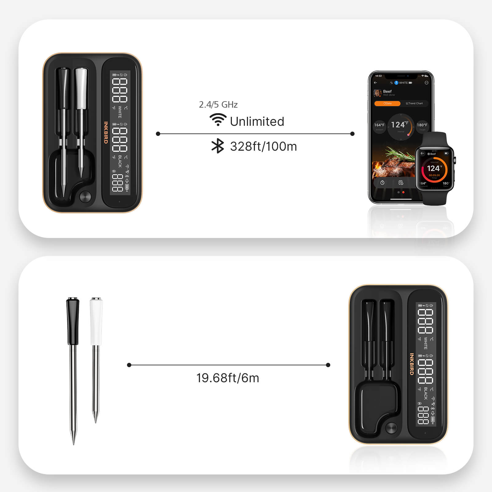 INT-12-BW WiFi Bluetooth Connection Distance