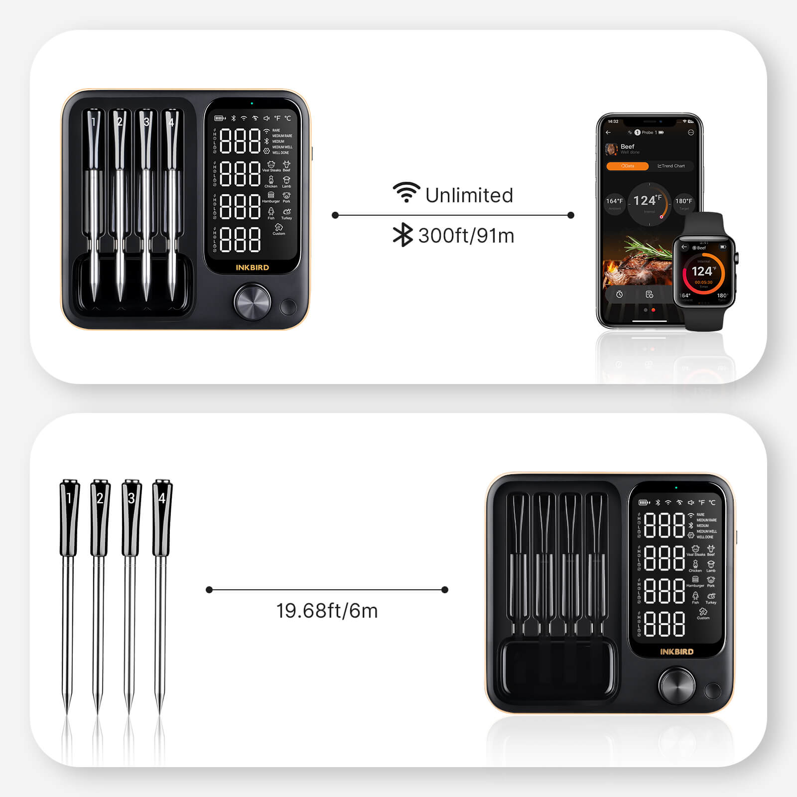 INT-14-BW WiFi and Bluetooth Connection Distance