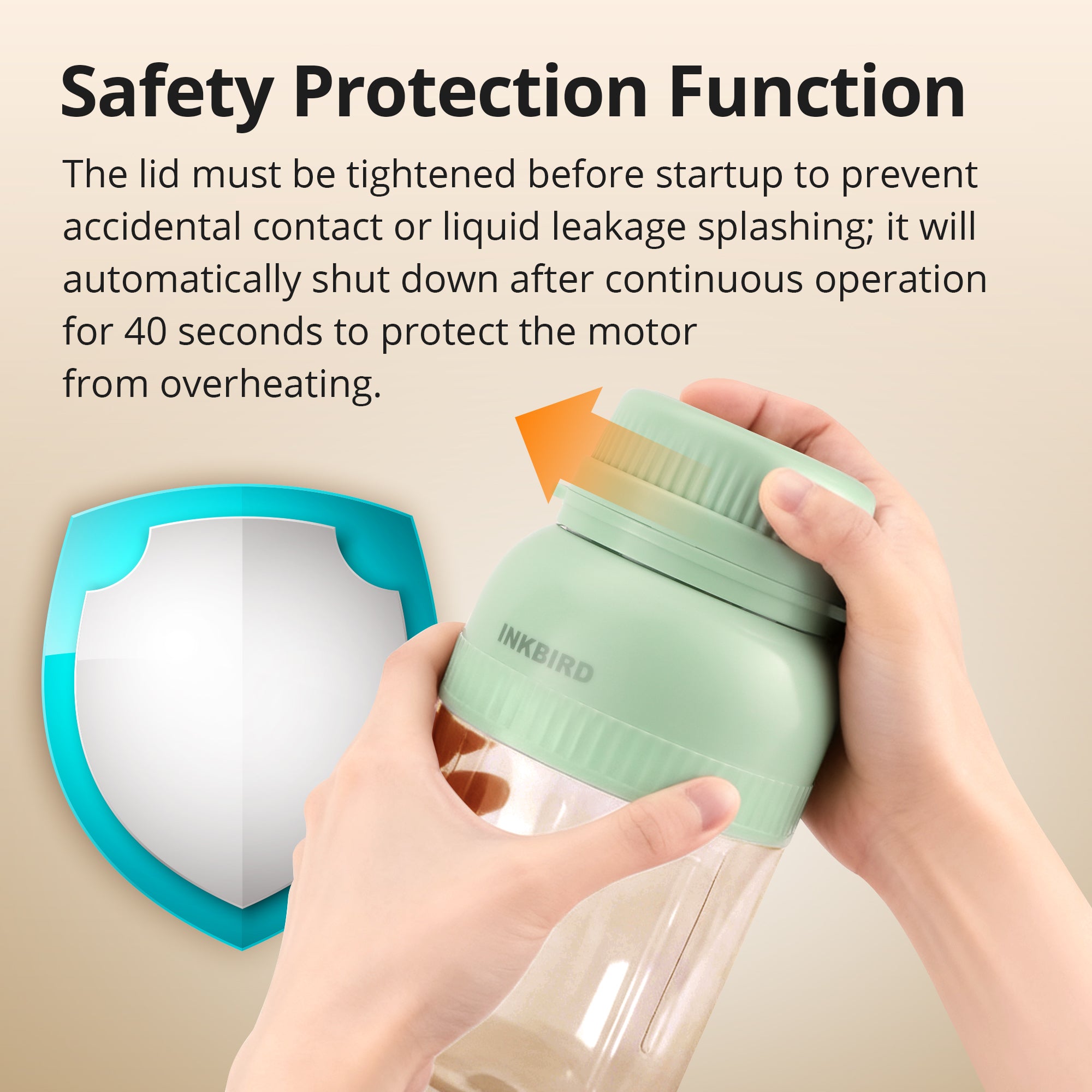 IPB-02 Portable Blender with Safety Protection Function