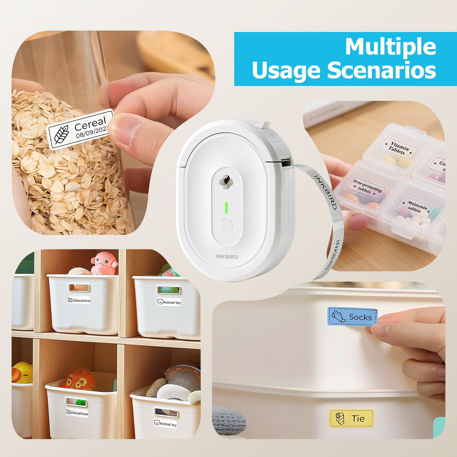 N12 Label Printer Multiple Usage Scenarios