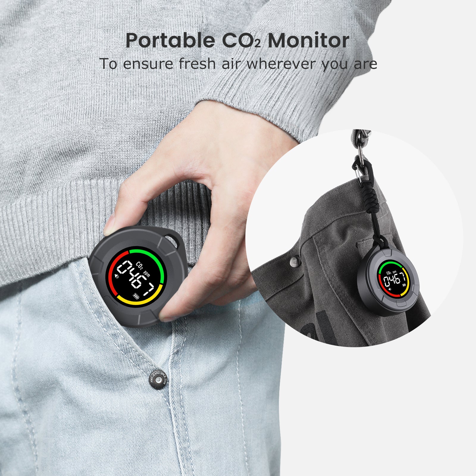Portable CO2 Monitor PTH-10C