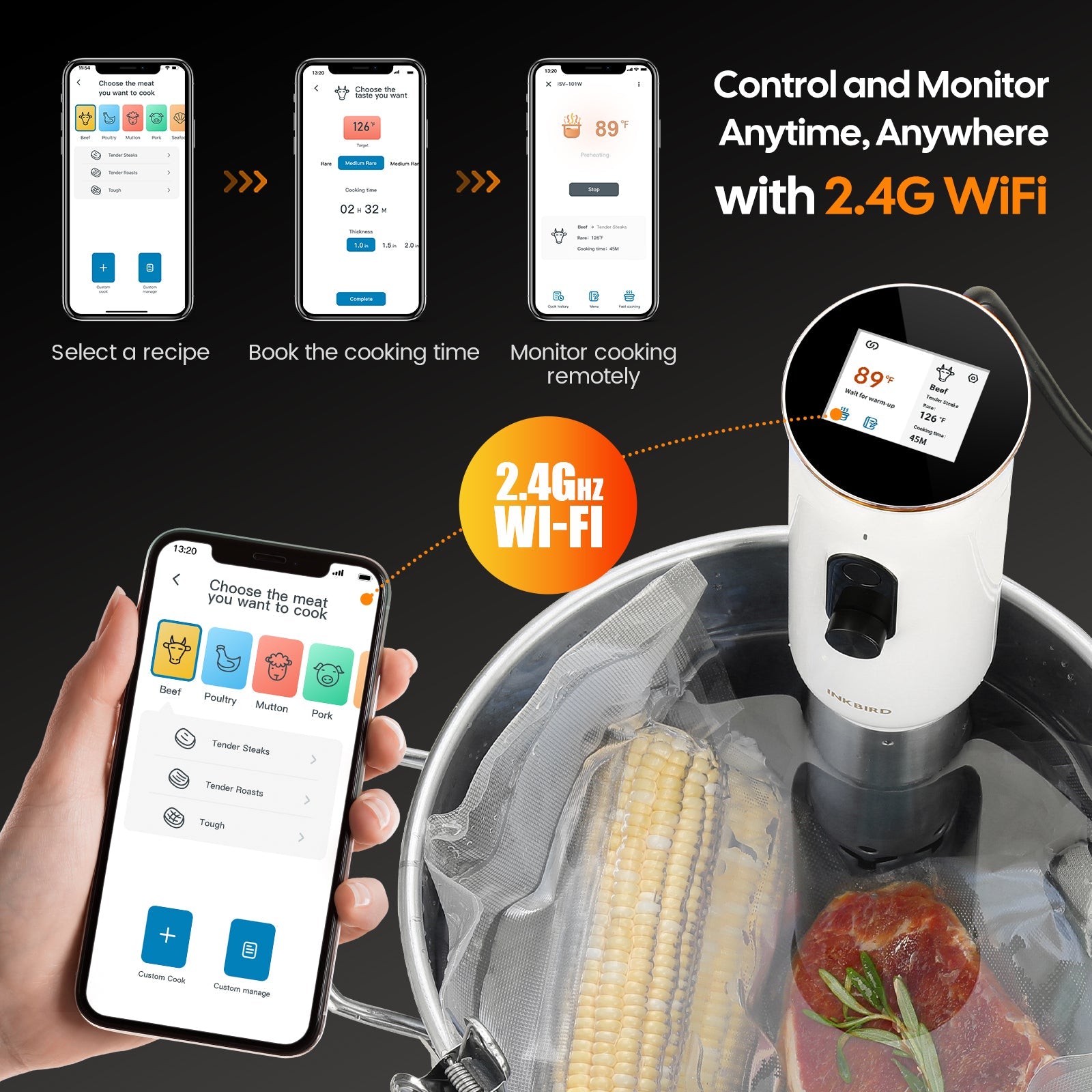 WiFi Sous Vide Cooker ISV - 101W - INKBIRD