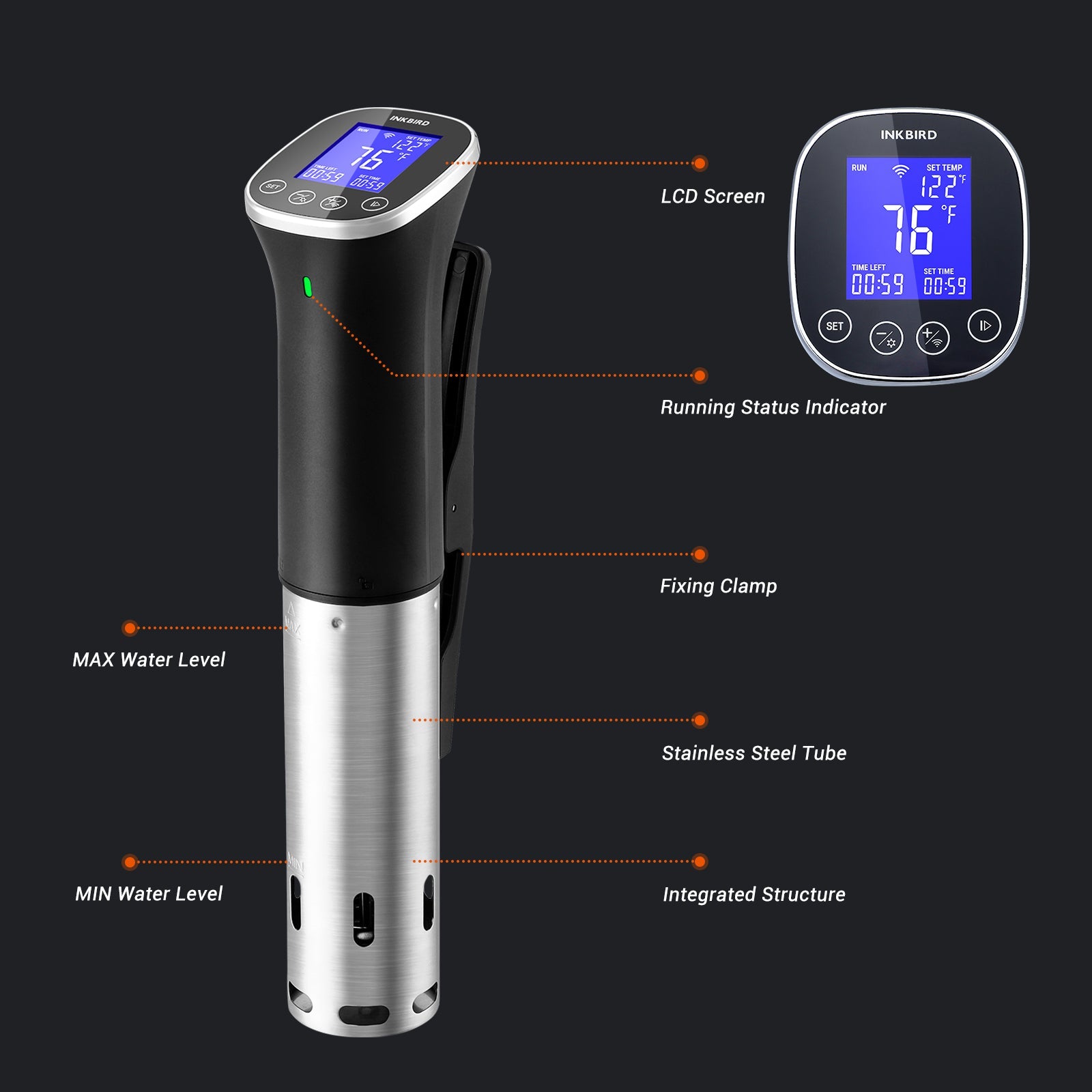 WiFi Sous Vide Cooker ISV - 300W - INKBIRD