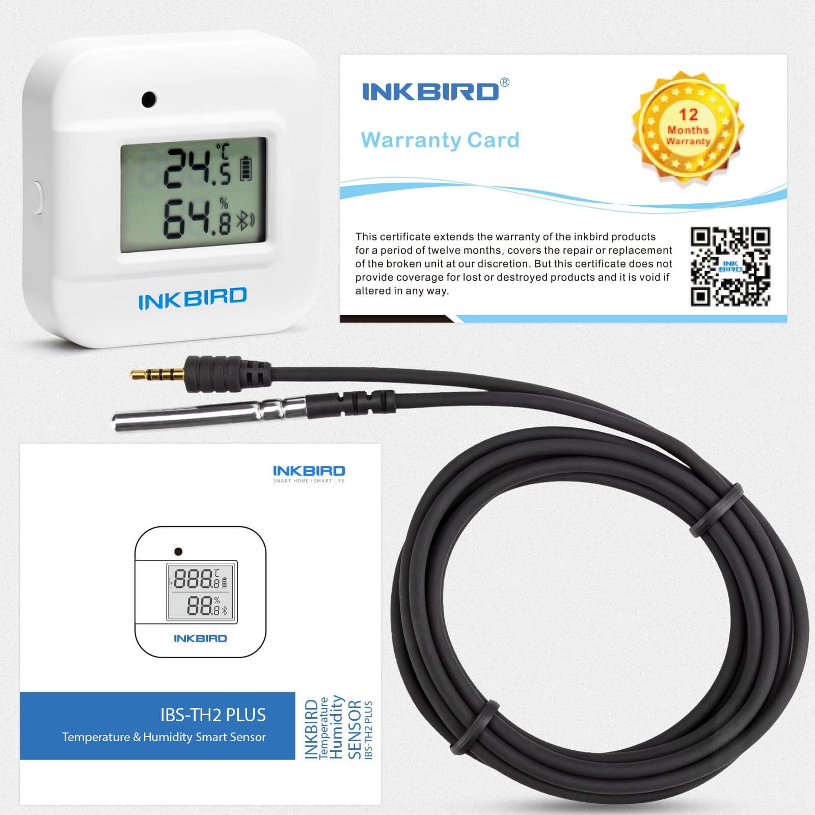 Bluetooth Hygrometer Thermometer IBS - TH2 Plus - INKBIRD