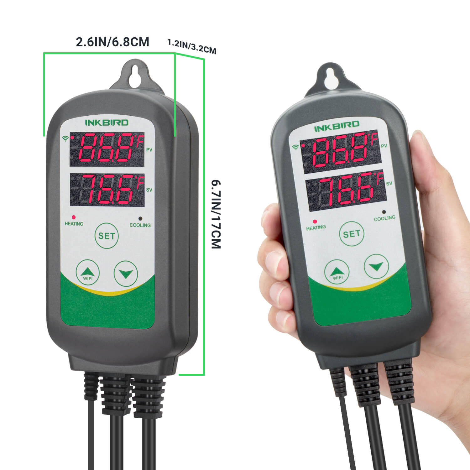 Digital Temperature Controller ITC - 308 WIFI With Aquarium Probe - INKBIRD