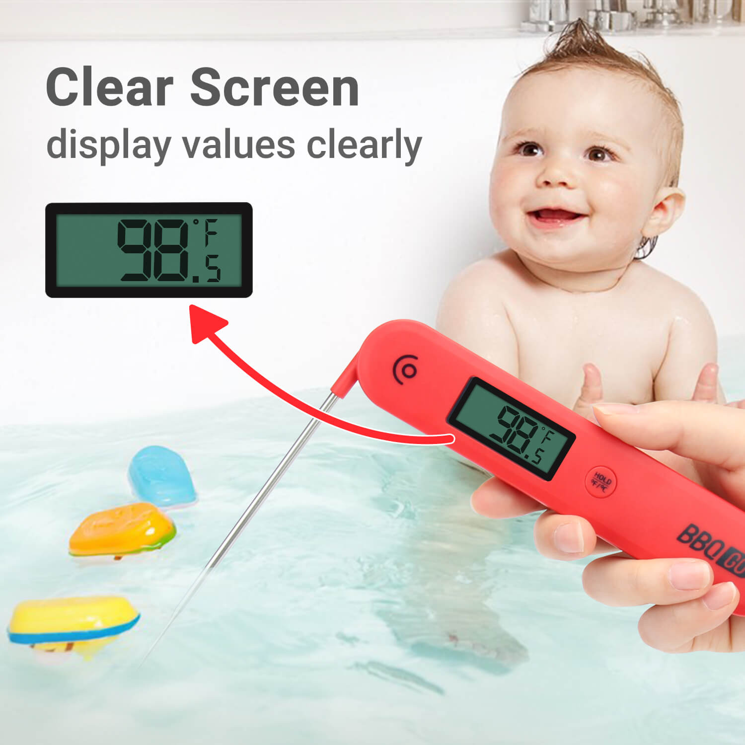 Inkbird BG - HH1C Foldable Digital Instant Read Cooking Food Thermometer - INKBIRD