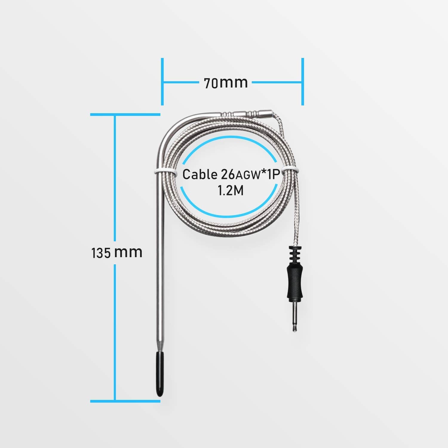 Replacement Meat & Oven Probe for IRF - 4S & IBBQ - 4T - INKBIRD