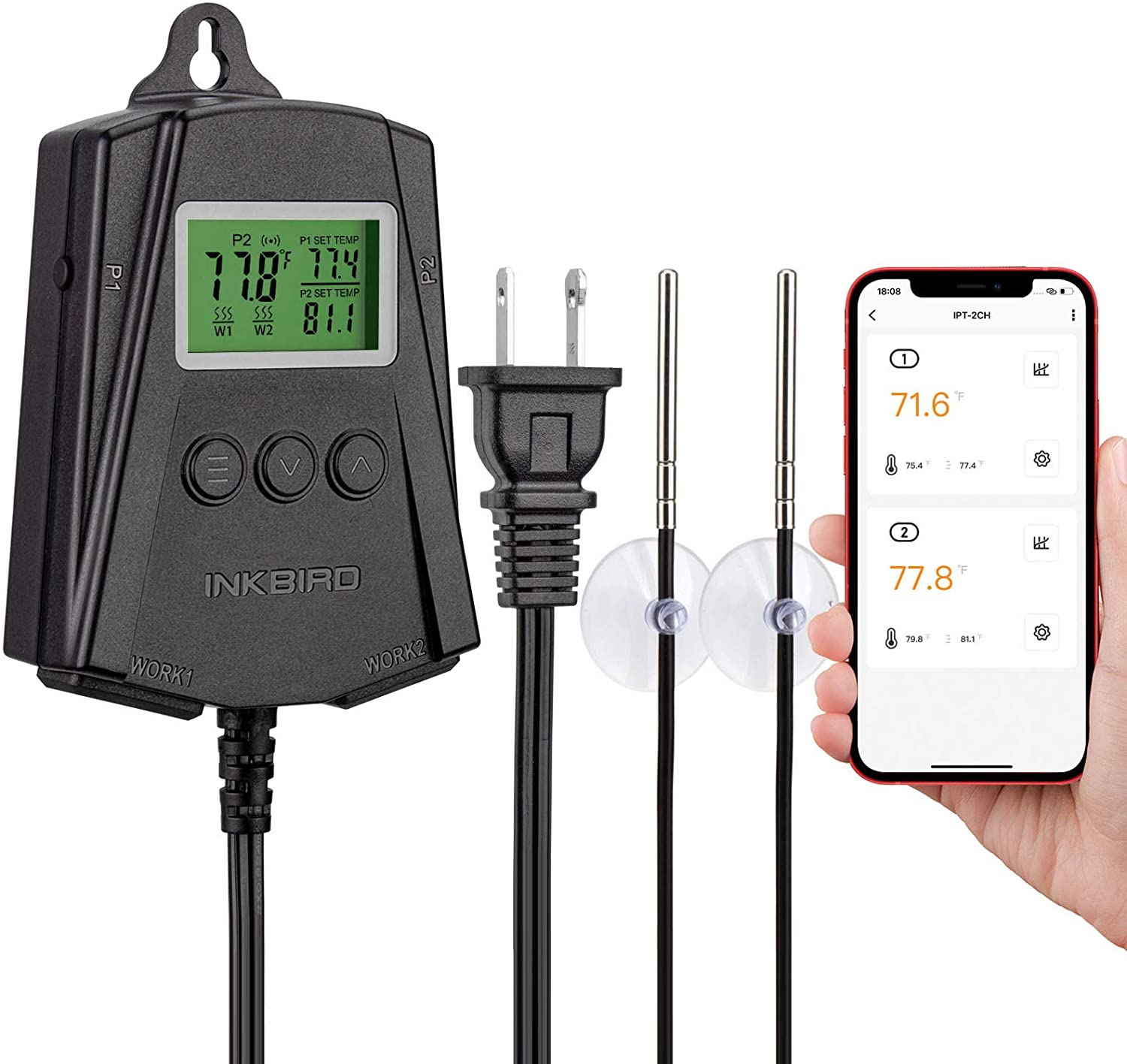 Temperature Controller IPT - 2CH - INKBIRD