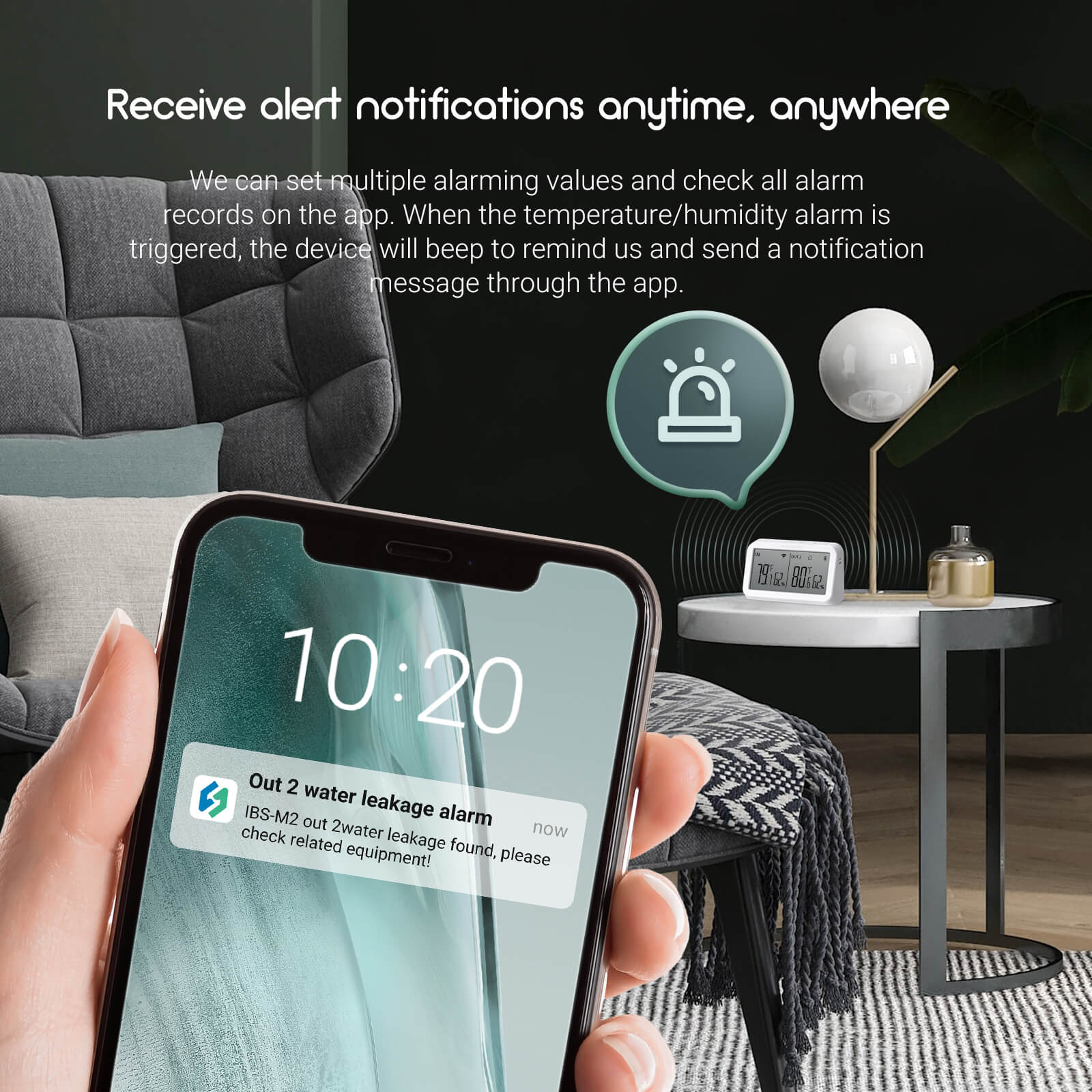 Wi - Fi Gateway w/ Temperature & Humidity Sensor IBS - M2 - INKBIRD