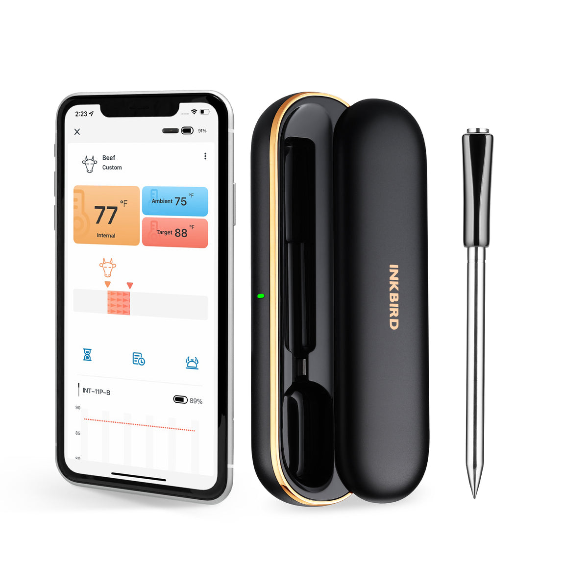 Bluetooth Meat Thermometer INT-11P-B