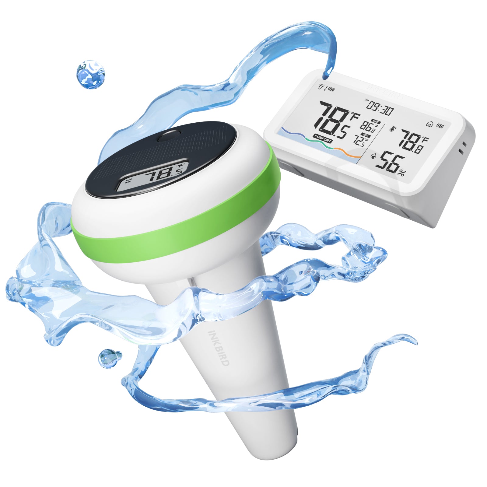 Fjernbetjent pooltermometer sæt IBS-P03R