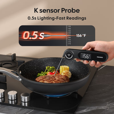 0,5 Sekunden Wiederaufladbares Sofortablesbares Fleischthermometer IHT-21K