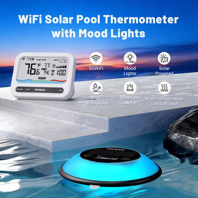 Solar Pool Thermometer IBS-P05 with Ambient Light