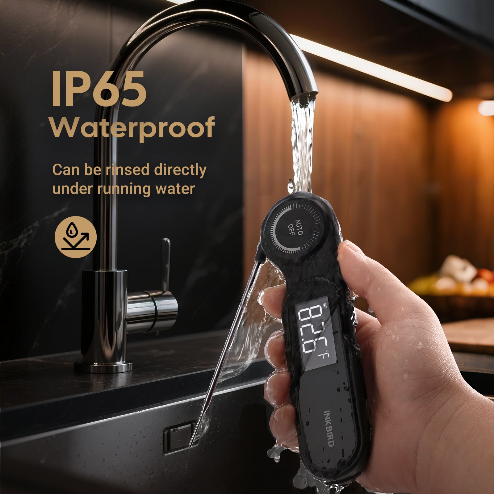 0,5 Sekunden Wiederaufladbares Sofortablesbares Fleischthermometer IHT-21K