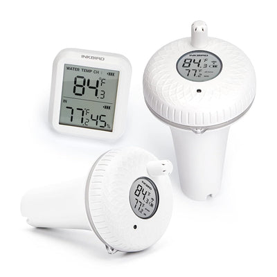 2 Wireless Pool Thermometer IBS-P01R with Wireless Receiver IBS-P01R-O Set