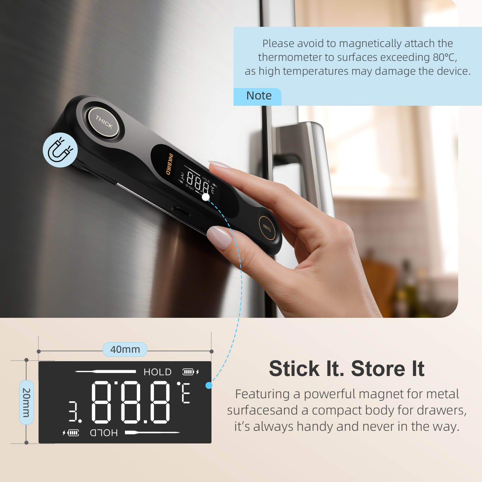 Dual Probes Instant Read Thermometer IHT-42K