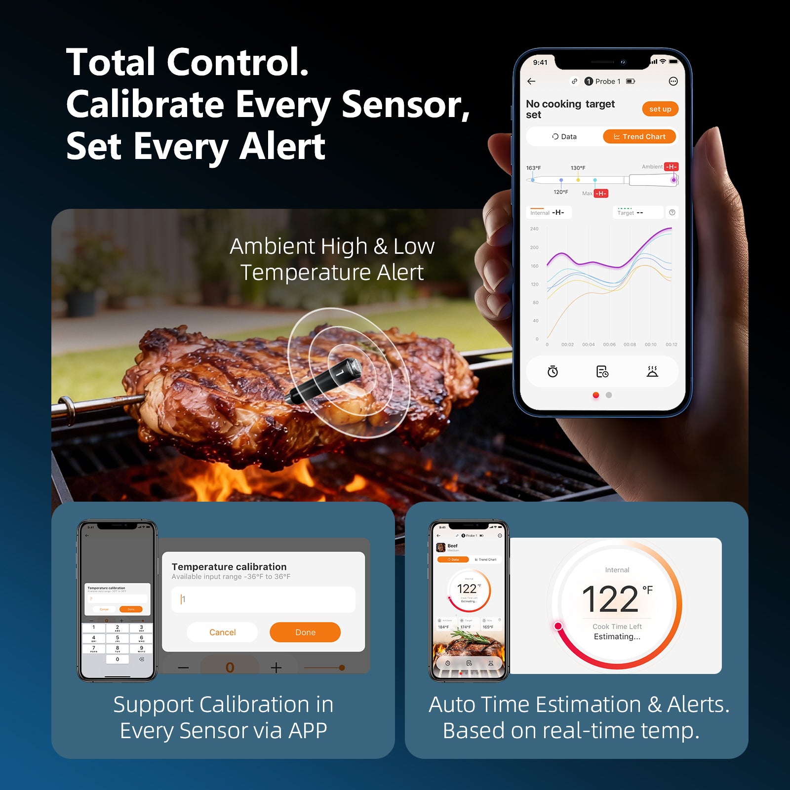 Meat Thermometer Pro INT-14S-BW
