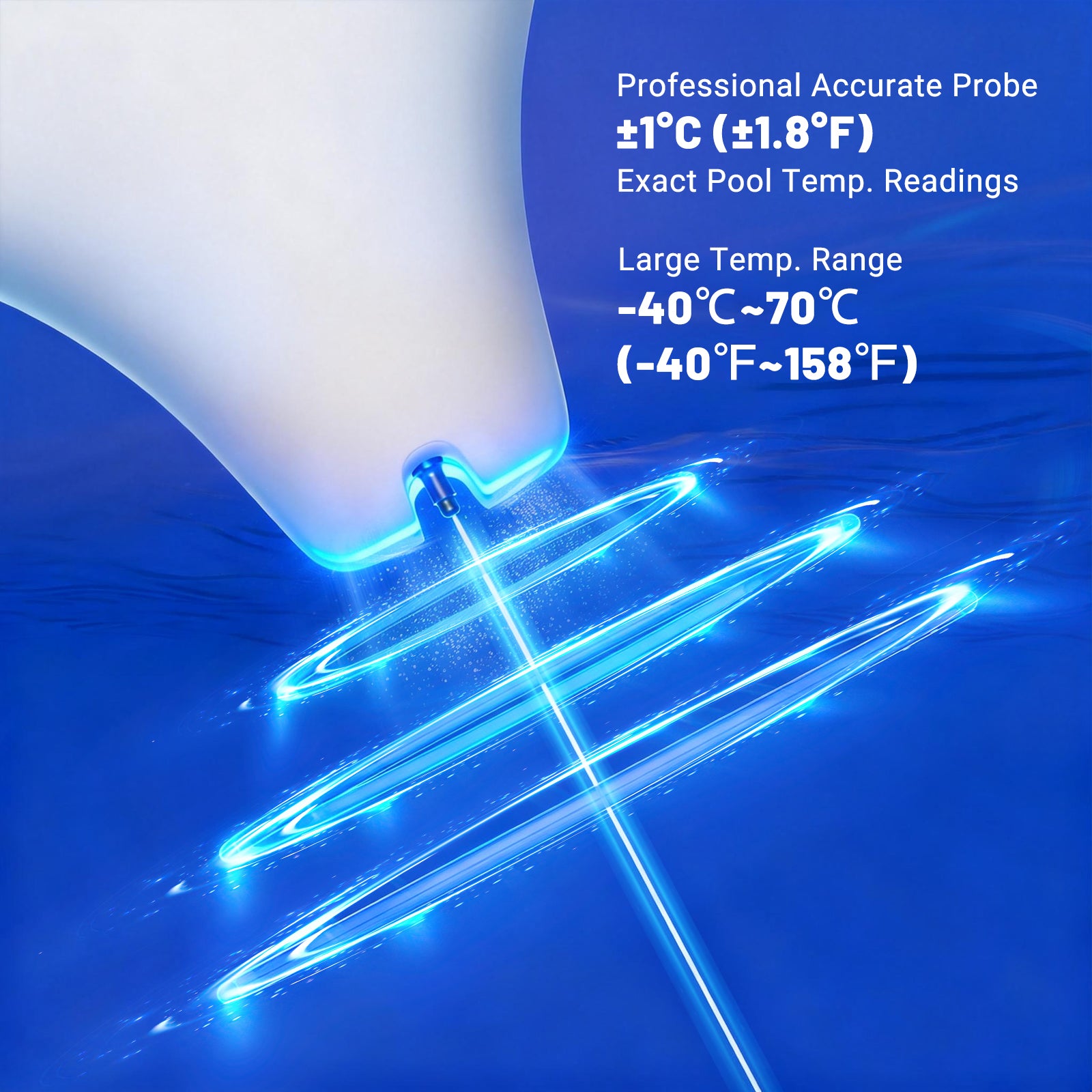 Solar Pool Thermometer IBS-P05 with Ambient Light