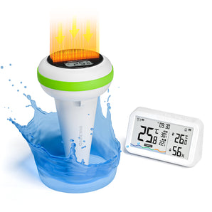 Solarbetriebener Fernbedienungs-Poolthermometer-Satz IBS-P03R