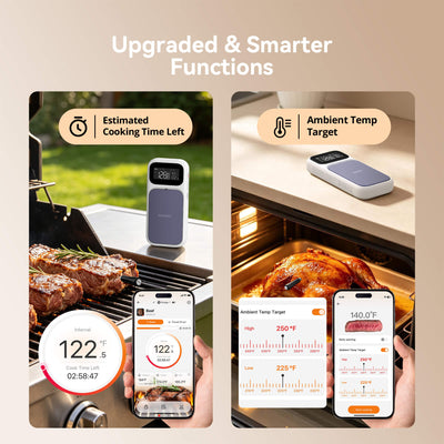 Thermomètre à viande WiFi et Bluetooth certifié NIST INT-31-BW