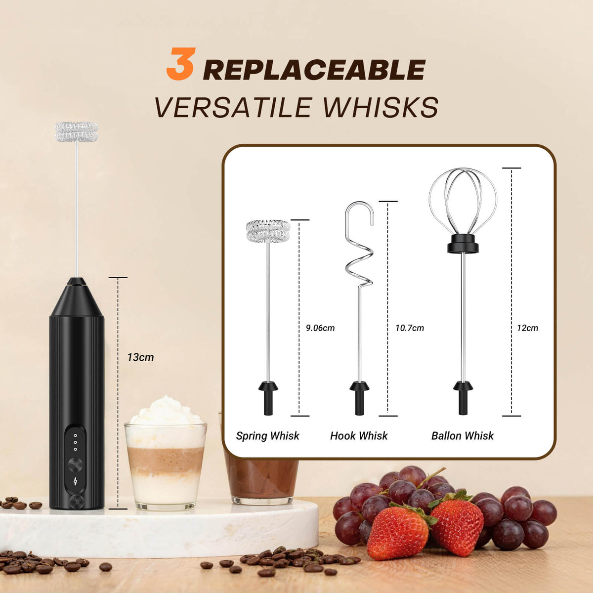 Handheld Electric Milk Frother