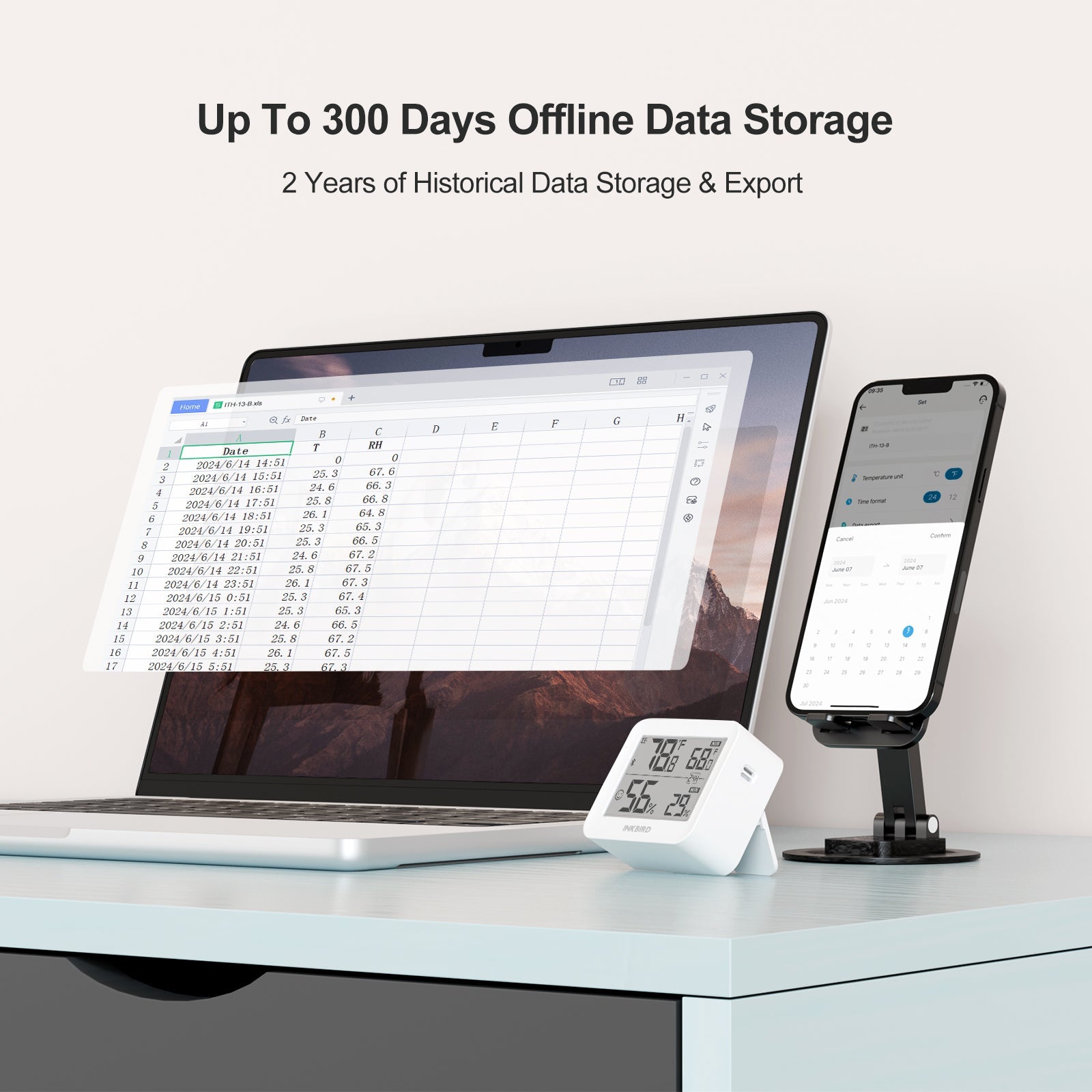 Bluetooth Hygrometer Thermometer ITH - 13 - B - INKBIRD