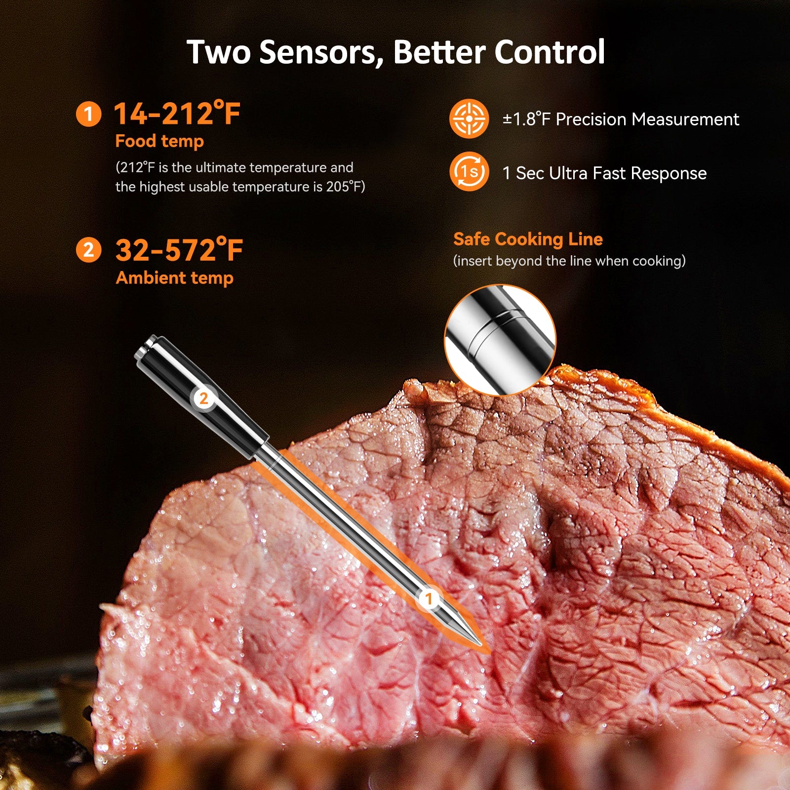 Bluetooth Meat Thermometer INT - 21 - B - INKBIRD