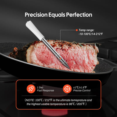 Bluetooth Mini Wireless Meat Thermometer INT - 11I - B - INKBIRD