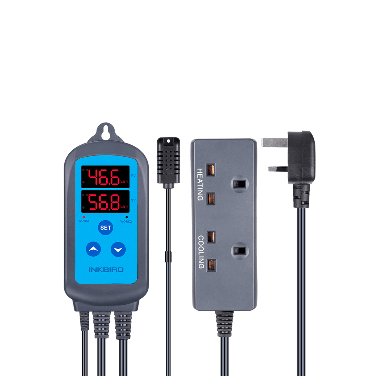Een Temperatuurregelaar Op Een Din-rail Voor Het Regelen Van Ventilatoren 229780359