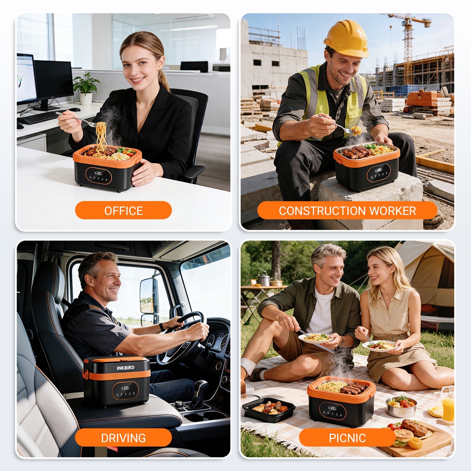 Electric Lunch Box HC01 for Office, Construction Worker, Driving, and Picnic