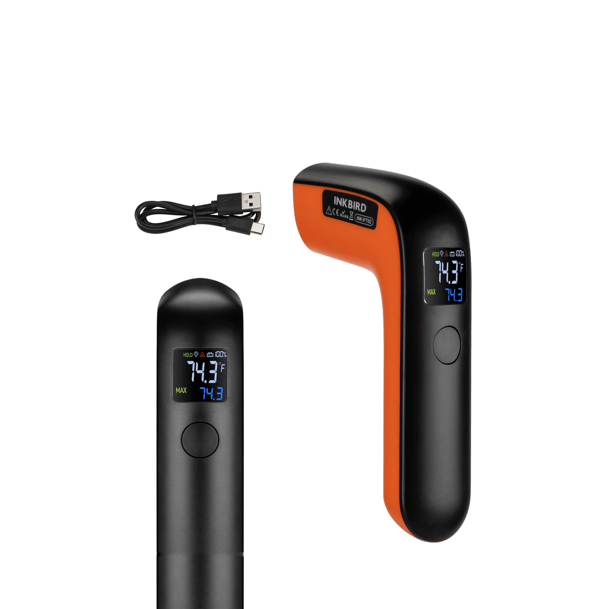 Thermometer Ink Pen INKBIRD Digital Infrared Thermometer w/ Rechargeable Battery INK-IFT02